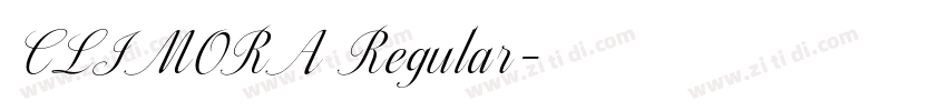 CLIMORA Regular字体转换